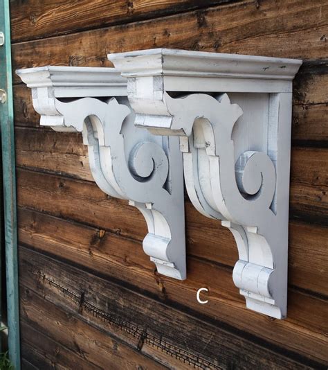 Corbels C Large Wood Vintage look 148./pair 4 1/2W x | Etsy | Wooden corbels, Corbels, Wood corbels