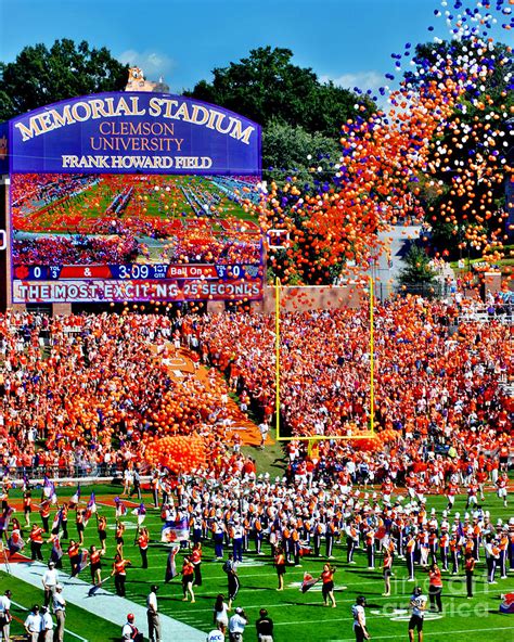 Clemson Tigers Memorial Stadium Photograph by Jeff McJunkin - Pixels