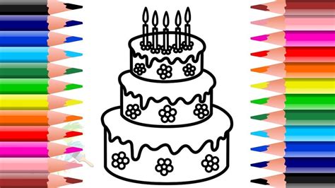 Birthday Cake Drawing Hard : 14 Drip Cake Recipes That Look As Good As They Taste Brit Co - The ...