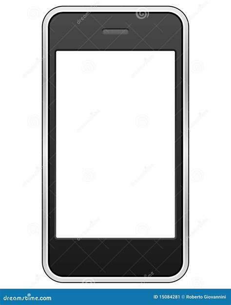 Generic Touch Screen Cell Phone Stock Vector - Illustration of blank, network: 15084281