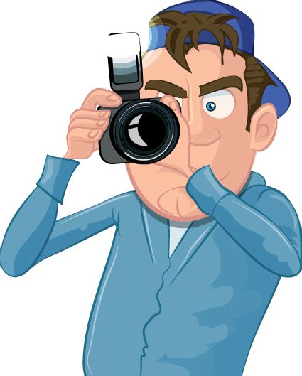 Funny cartoon Photographer vector set 01 free download