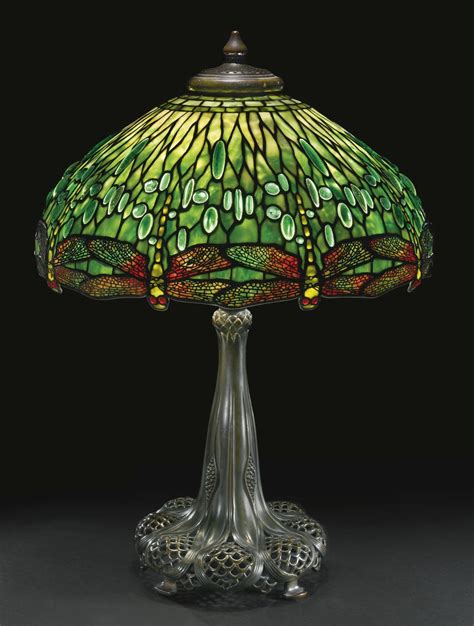 Antique Art Nouveau Stained Glass Lamps - Antique Poster