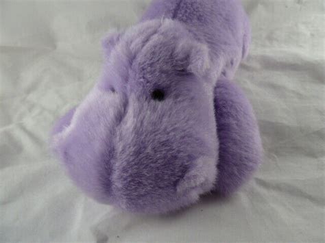 Aurora Light Purple HIPPO Hippopotamus Plush Stuffed Animal Bean bag ...