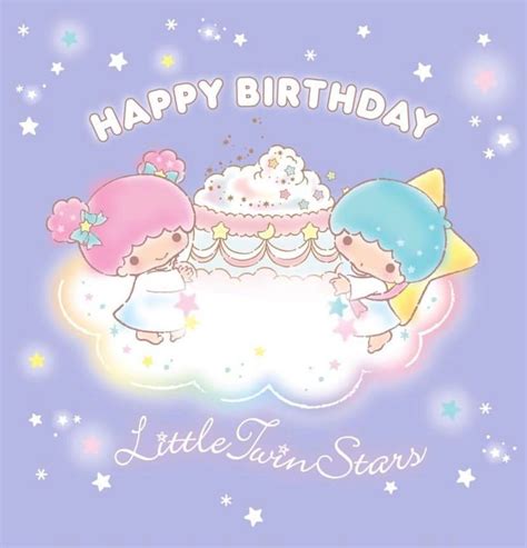 Happy birthday, Little Twin Stars! 🎉💙💗 : r/sanrio