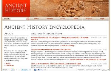 Ancient History Encyclopedia, All about Ancient History.