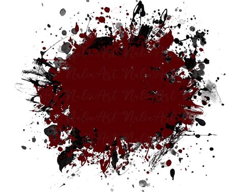 Background Paint Splatter Burgundy Black Splash Frame Splatter Background Printable Artwork I ...