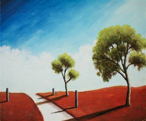 Simple Landscape Paintings on Behance