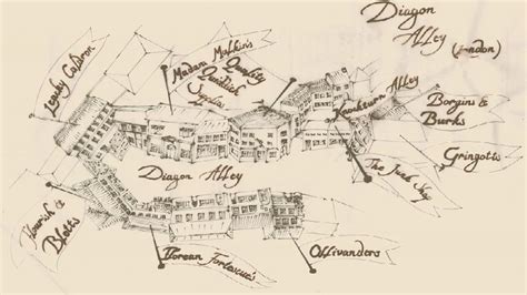 Printable Diagon Alley Map – Printable Map of The United States