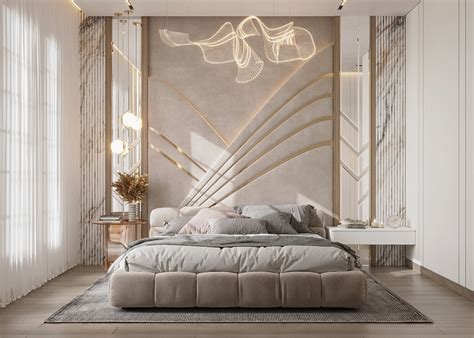 beige headboard wall | Interior Design Ideas