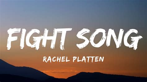 Rachel Platten - Fight Song (Lyrics) - YouTube Music