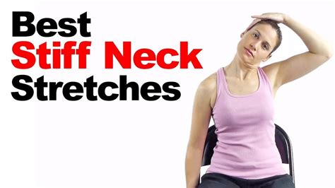 10 Best Stiff Neck Pain Relief Stretches - YouTube