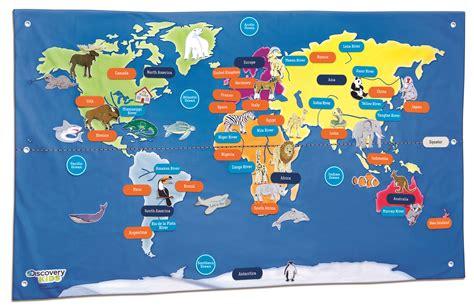 World Map For Kids Printable - Map