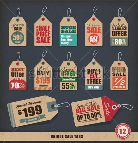 FREE 8+ Sample Sale Tag Templates in PSD