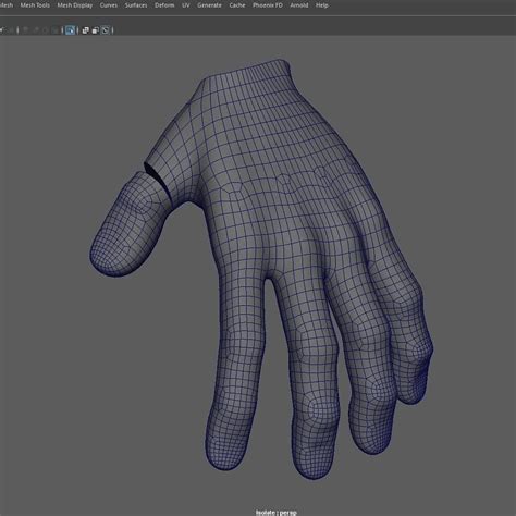 ArtStation - The hand retopology is almpst done and ready to refine edges! It...