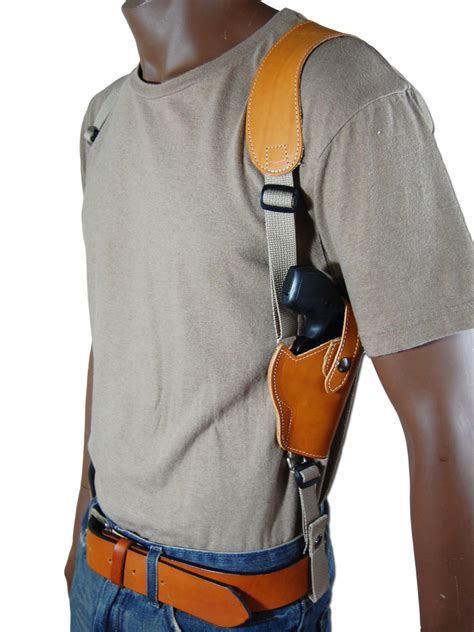 Leather Vertical Shoulder Holster 2" Snub Nose Revolvers - Barsony Holsters