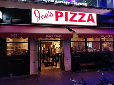 Joe’s Pizza – New York City – The Beer Drinking Vegetarian