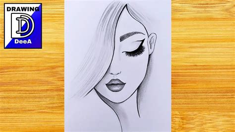 Easy Drawing Of A Girl Face