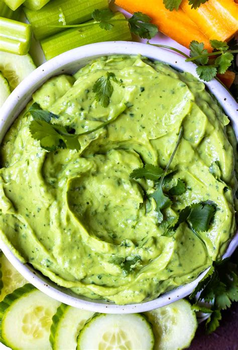 Creamy Avocado Dip Recipe 4 Ingredients 5 Minutes! - WonkyWonderful