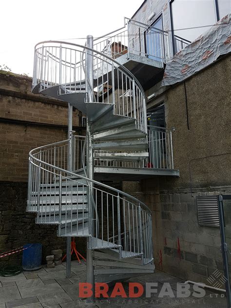 Steel Fabricators of Balconies, Staircases. custom made spiral external garden staircase ...