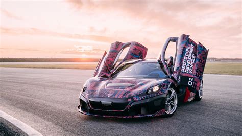 Prototypes for Rimac C_Two electric hypercar hit the road