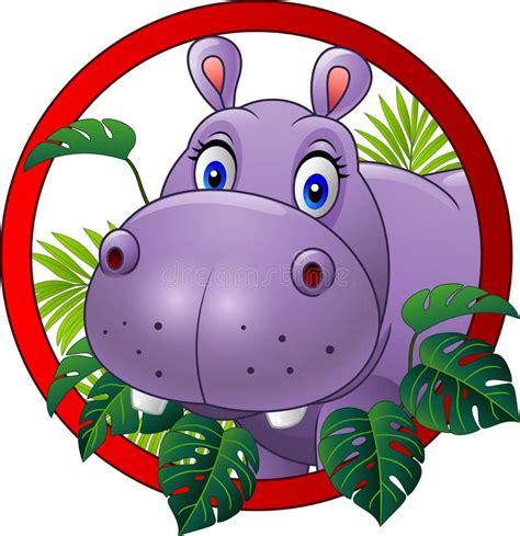 Hippo Cartoon Purple Stock Illustrations – 287 Hippo Cartoon Purple ...