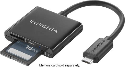 Questions and Answers: Insignia™ Micro USB Memory Card Reader Black NS-MCR17MUSB - Best Buy