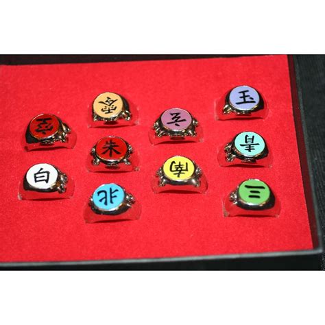 Lot of 10, Naruto Akatsuki Ring Set