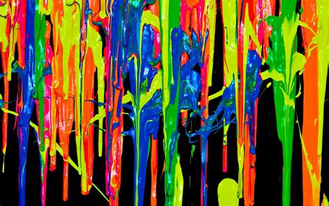 Yellow, black, and blue abstract painting, colorful, painting, paint ...