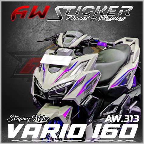 Jual Sticker Striping Vario 160 Sticker Transparan Vario Sticker vario ...