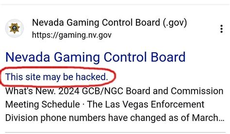 Nevada Gaming Control Board Website Was Hacked - Casino.org