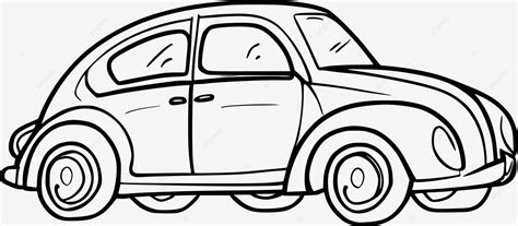 Car Coloring Page For Kids Vector, Car Drawing, Ring Drawing, Kid Drawing PNG and Vector with ...