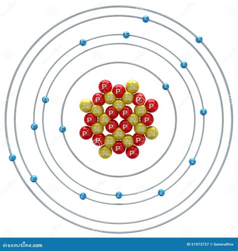 Sulfur Atom on a White Background Stock Illustration - Illustration of core, scheme: 51973737