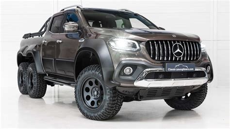 World's First and Only Mercedes-Benz X-Class 350D 6-Wheeled Truck ...