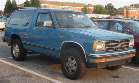 1986 Chevrolet S-10 Blazer - Information and photos - MOMENTcar