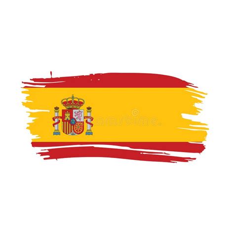 Spain Flag, Vector Illustration Stock Vector - Illustration of country, drawing: 111222937