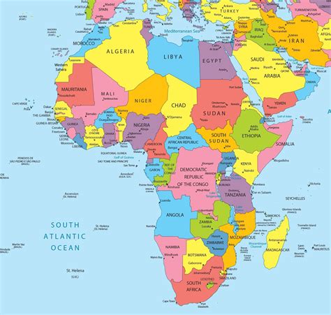 carte de l afrique cartes sur le continent africains carte de l afrique cartes sur le continent ...