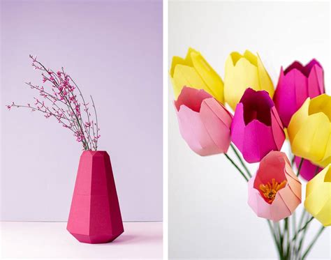 diy paper vase and tulips • craft • frankie magazine • australian fashion magazine online