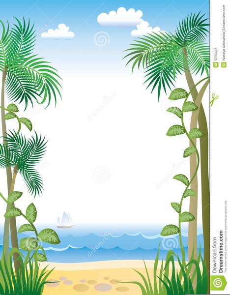 Clipart Palm Tree Borders | Free Images at Clker.com - vector clip art online, royalty free ...