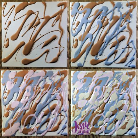 Dimensional Paint and Paint Marbling Tutorial - Jessie At Home