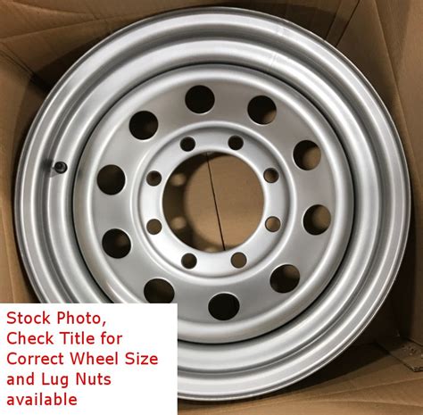 15 Inch New Trailer Wheel 15x5 5on4.5 5x4.5 5 Bolt 5 Lug Silver Mod Rim SIL - Your Next Tire