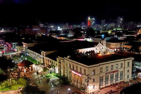 Downtown Cebu City at night : Philippines