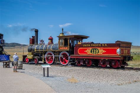 Golden Spike National Historic Site. | Locomotive, Union pacific railroad, Old trains