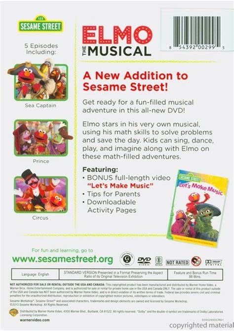 Sesame Street: Elmo The Musical (DVD) | DVD Empire