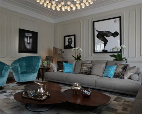 10 ideas for how to decorate your living room with turquoise accents