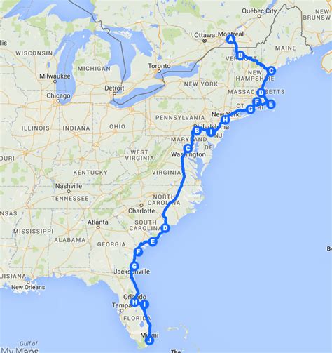 The Best Ever East Coast Road Trip Itinerary | Road trip usa, Road trip map, East coast road trip