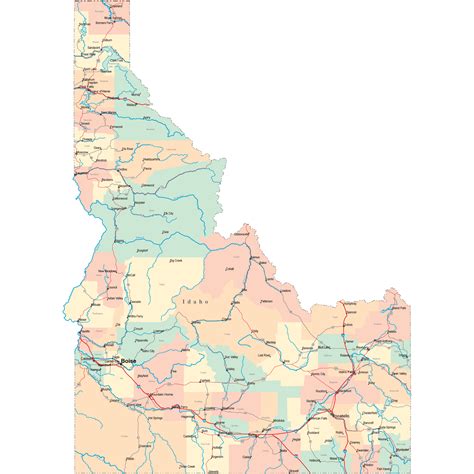 Idaho Road Map - ID Road Map - Idaho Highway Map