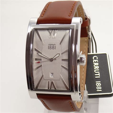 CERRUTI 1881 Men's Watch CRB042SN04TN LUCCA Leather Wrist Band Watch NEW | eBay