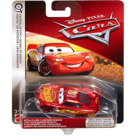 Disney/Pixar Cars Metallic Cars 3 Lightning McQueen Vehicle - Walmart ...