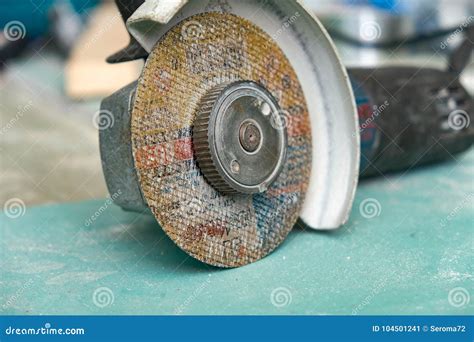 Electric metal saw stock image. Image of sanding, angle - 104501241