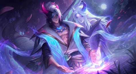 ArtStation - Spirit Blossom Aphelios Splash Art for League of Legends